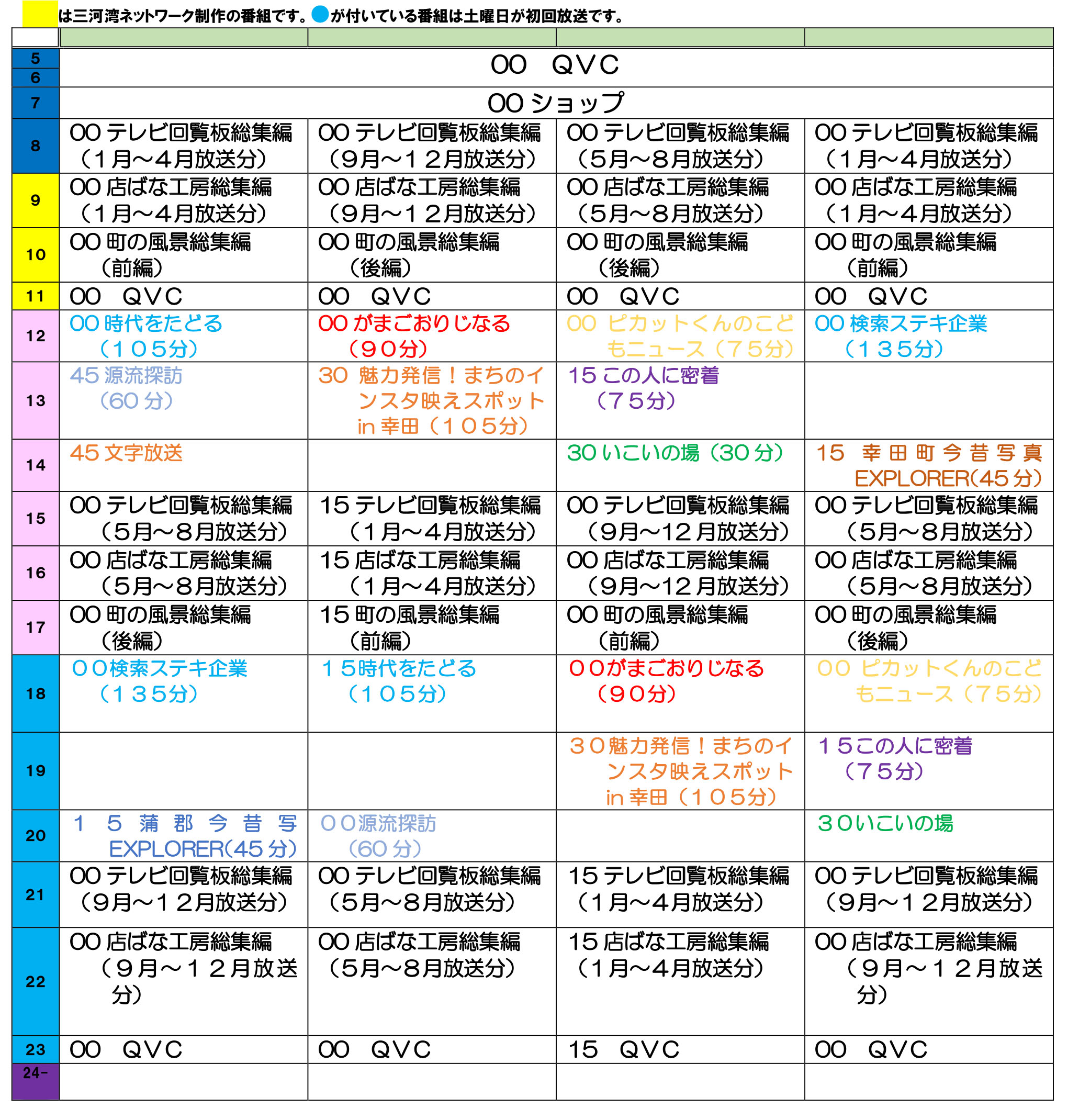 今月のスマイルチャンネル | 三河湾ネットワーク株式会社